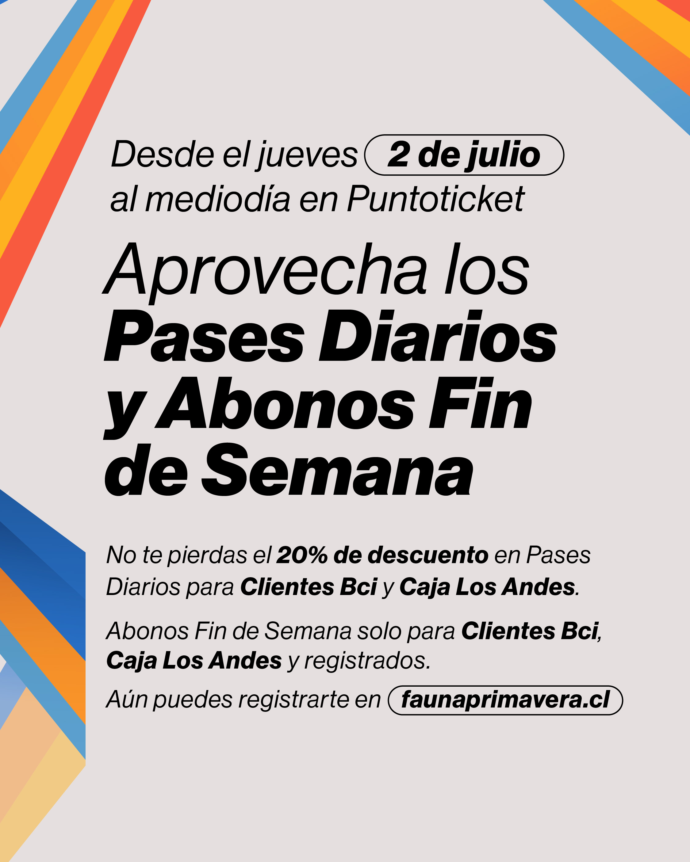 Márcalo en el calendario: revisa el cartel diario de Fauna Primavera 2026